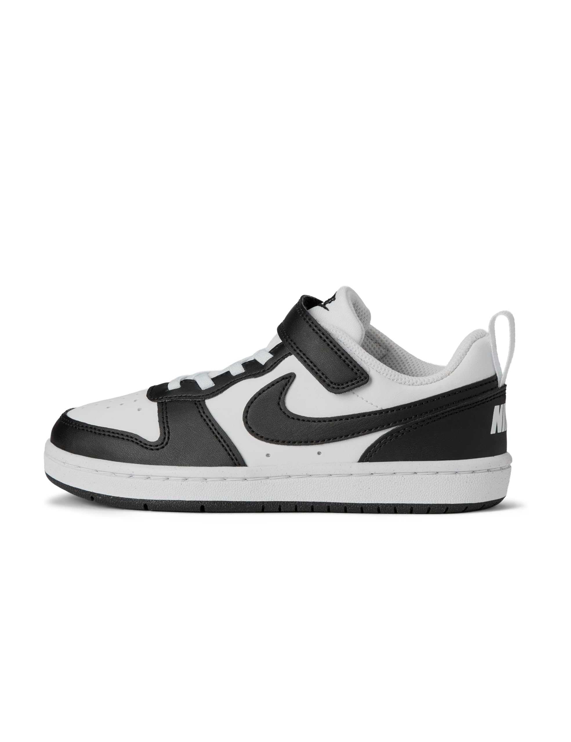 Nike Big Kid's Court Borough Low Recraft Shoes, White/Black, 5.5Y Image