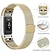 SWEES Metal Bands Compatible Fitbit Charge 2, Milanese Stainless Steel Metal Magnetic Replacement Wristband Small & Large (5.5