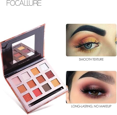 Amazon 幸運な太陽 12色 女性 化粧品 パウダー スモーキー アイシャドウパレット メイクブラシミラー セット パーフェクト アイメイク 瞳を大きく魅せる 長持ち 可愛い おしゃれ 立体感 人気 ランキング 幸運な太陽 アイシャドウ メイクパレット 通販