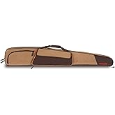 Allen Company Humbolt 52-Inch Shotgun Case – Cotton Canvas Gun Case with Quilted Interior, Padded Wrap Handle, Shell Loops & Storage Pockets – Tan/Brown