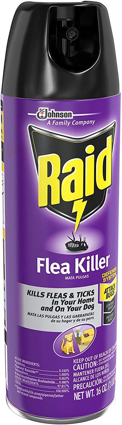 raid flea spray for dogs