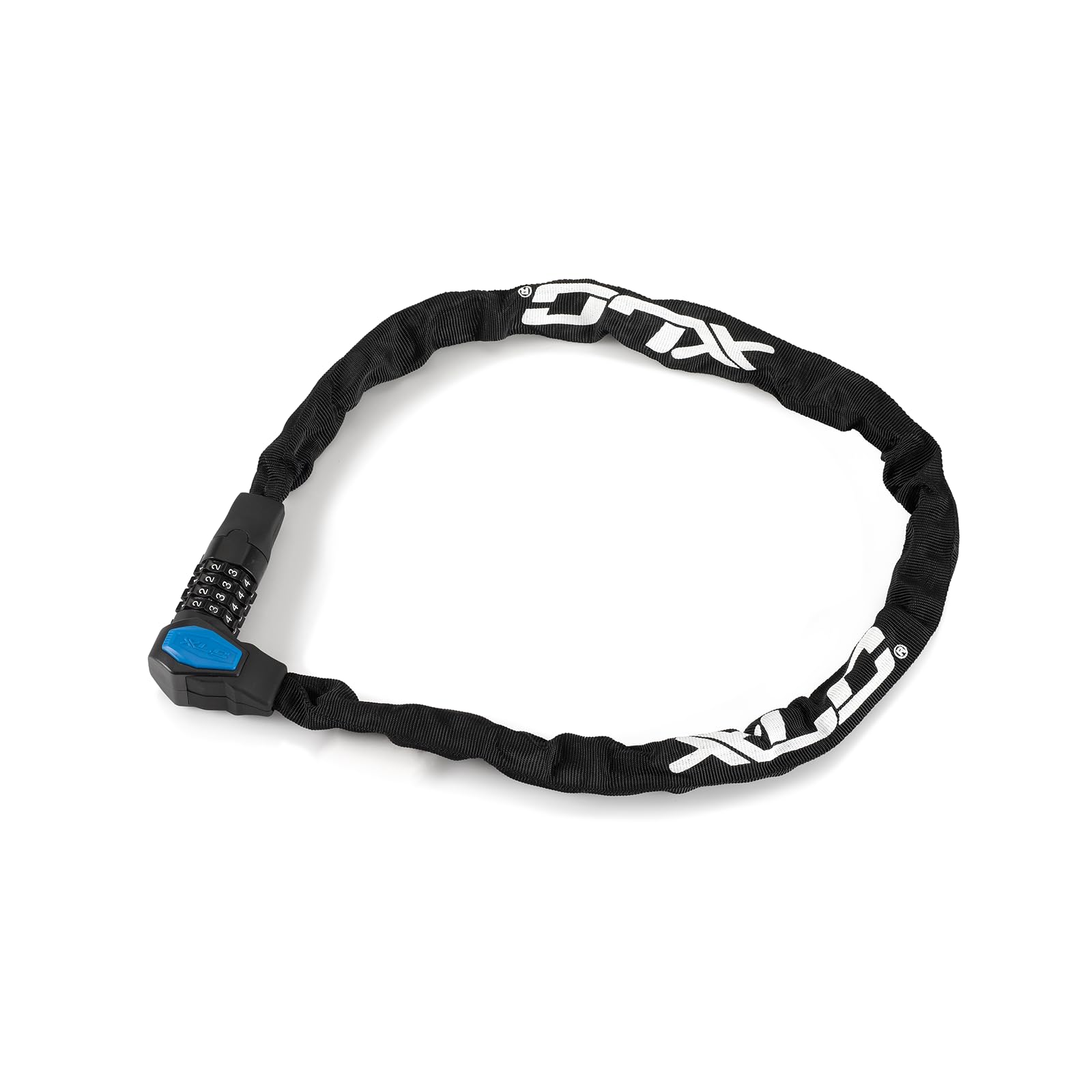 XLC Unisex - Adult LO-C19 Yakuza Plus Chain Combination Lock Black White 1200mm