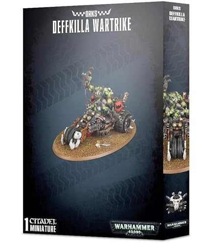 X3 Ork Warbiker Mob – Motos Orks Warhammer 40K – Plastique – P-00F32