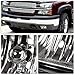 AUTOSAVER88 OE Style Fog Lights For Chevy Silverado 2003 2004 2005 2006 2007 Avalanche 2002 2003 2004 2005 2006 (Clear lens W/ Blubs)