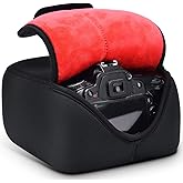 CADeN DSLR SLR Camera Sleeve Case with Neoprene Protection, Compatible for Nikon, Canon, Pentax, Sony and ect...(Large Black)…