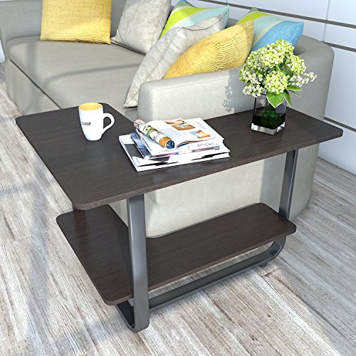 Lifewit 2tier Couch Side End Table, Lshape Huge Capacity Sofa Table