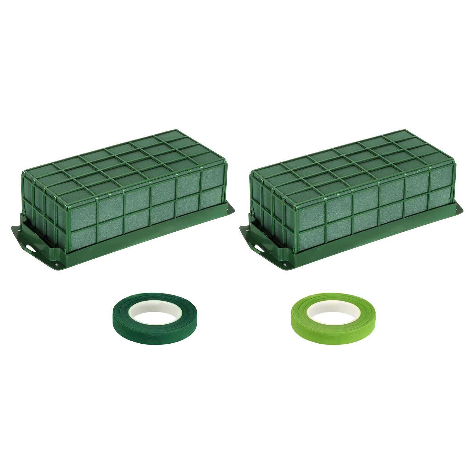 PATIKIL Floral Foam Cage Flower Holder, 2 Pcs Rectangle 12x5x3 Inch Cage Floral Foam for Flower Arrangement Table Centerpiece