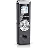 Jadeke Voice Recorder 16GB Digital Voice Device Audio Sound Activated Recorder USB Rechargeable Mini Recording Microphone Dictaphone Voice Recorder for Lectures Meetings with MP3 Player
