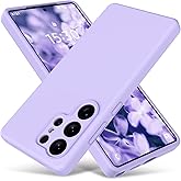 Varikke Compatible with Samsung Galaxy S25 Ultra Case, Liquid Silicone Upgrade [Camera Protection] [Anti-Scratch Microfiber Lining] Slim Soft Touch Gel Rubber Shockproof Phone Case 6.9", Lilac Purple