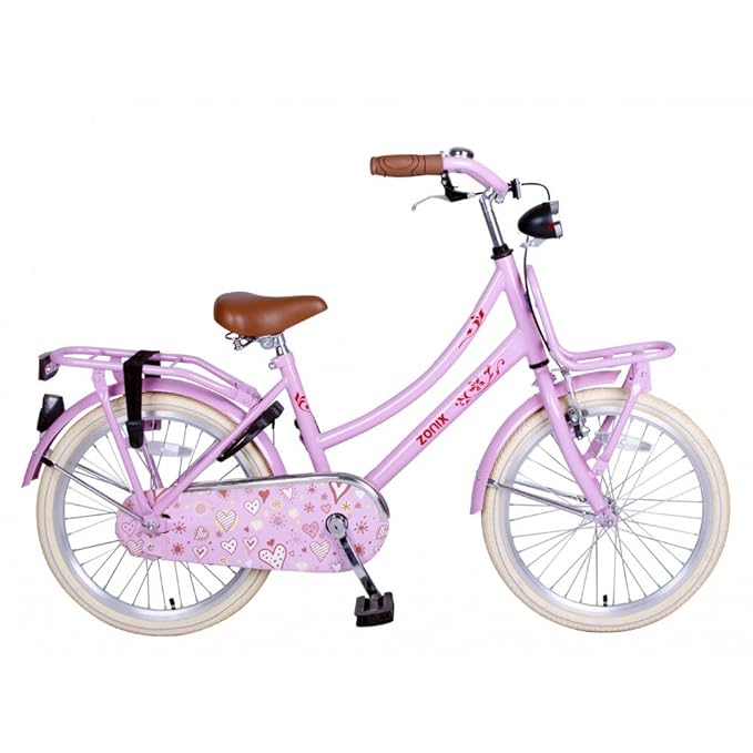 Zonix Mädchen Hollandrad Rosa / Design 20 Zoll mit Frontträger
