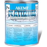 Akemi Platinum Clear Premium Epoxyacrylate Adhesive Transparent Knife Grade, Quart (900ml) Polyester Glue for Natural &amp; Engineered Stone Filling &amp; Laminating