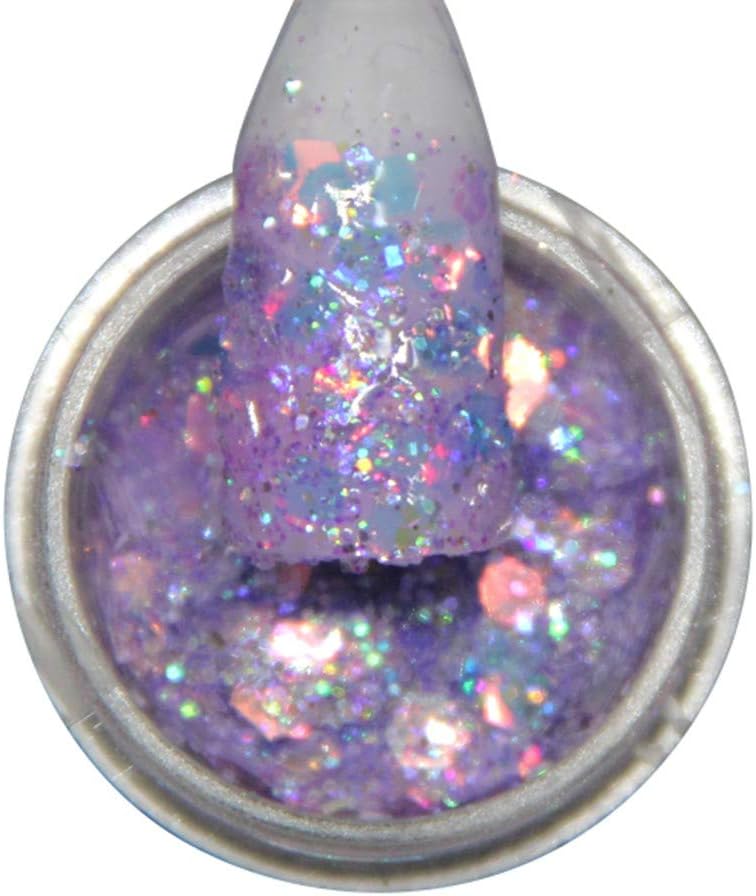 Nail Art, Shiny Nail Art Tips Stickers Acrylic 3D Glitter Sequins Manicure DIY Extension Nail glitter sequin patch (G)