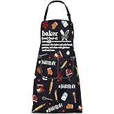CMNIM Baker Aprons with Pockets - Funny Baking Aprons for Women - Bakery Gift Definition Apron