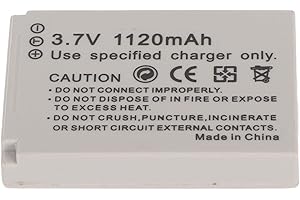 POENVFPO Replacement Camera Battery 1120 MAh for SX200 SX210 SX220 SX230IS Camera, Fully Compatible and Lightweight, for Trav
