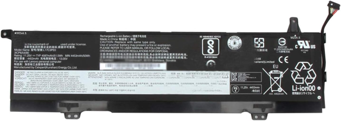 L17C3PE0 L17L3PE0 5B10Q39196 5B10Q39197 Laptop Battery Replacement for Lenovo Yoga 730-15IKB 730-15IWL Series(11.4V 51.5Wh 4520mAh)