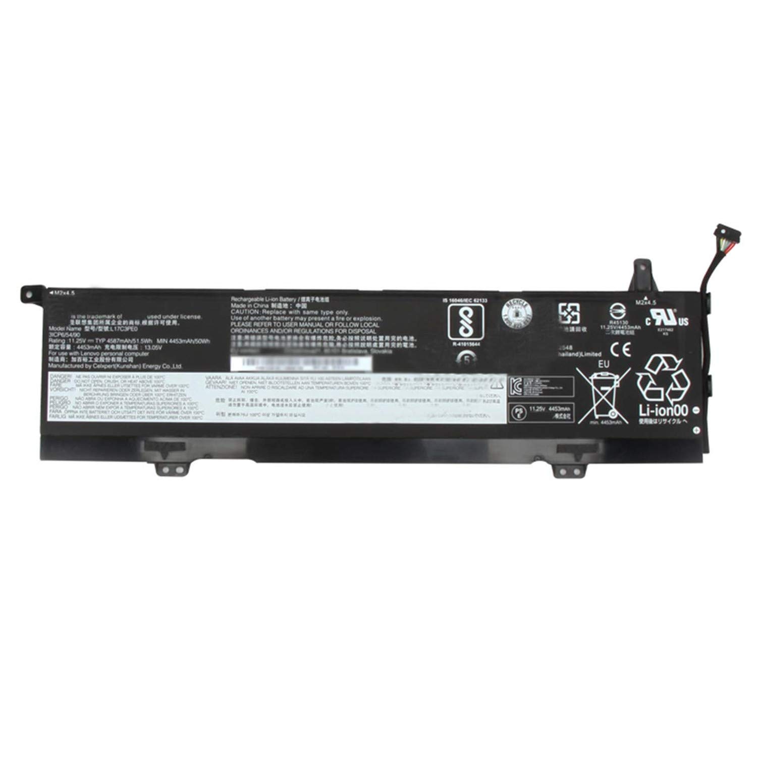L17C3PE0 L17L3PE0 5B10Q39196 5B10Q39197 Laptop Battery Replacement for Lenovo Yoga 730-15IKB 730-15IWL Series(11.4V 51.5Wh 4520mAh)