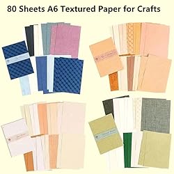 Diuhofart 80 Sheets Scrapbook Textured Paper Packs
