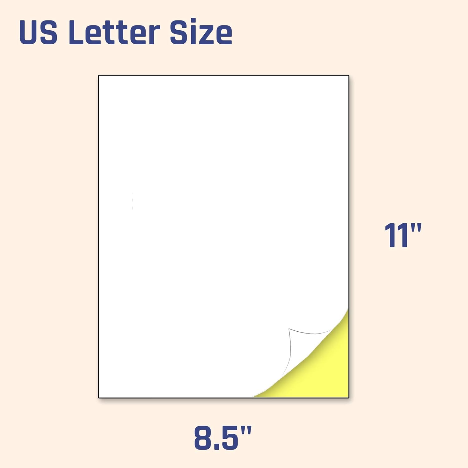 30 Sheets, Matte White Sticker Label, Laser/Inkjet Printing - Letter Size (8.5" x 11") : Office Products