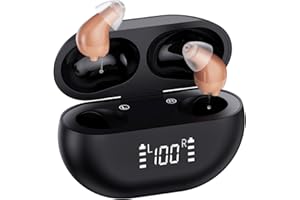 OPINTA Hearing Aids, Rechargeable 16-Channel Digital OTC Hearing Aids for Seniors Hearing Loss with Charging Case, Invisible Hearing Amplifier with Noise Cancelling for Adults
