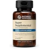 Nature's Sunshine Super Supplemental: Complete Multivitamin with Minerals, Antioxidants &amp; More for Nutritional Gaps, Overall Health, Immune &amp; Energy Support. 120 Tabs
