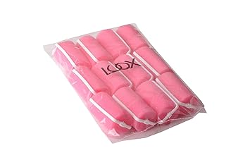 LUQX Schlafwickler 2 x 12er Beutel in verschiedenen Größen (30 mm) plus Strähnenkamm