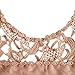Lisli? Womens Chiffon Lace Crochet Long Sleeve Tee Shirt Casual Blouse Tops (L)