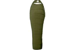 Retrospec Dream Mummy Sleeping Bag - 5, 15, & 30°F Cold Weather Camping & Travel Essential Gear with Water - Resistant Shell & Synthetic Fill - Zippered Pocket & Stuff Sack