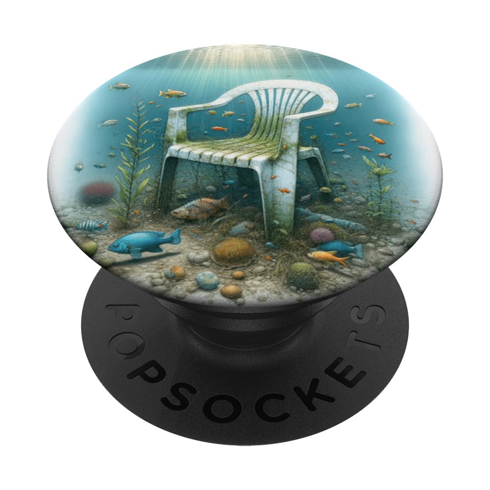Surreal Chairs Underwater Esoteric Obscure Design Print PopSockets Swappable PopGrip