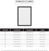 Fabian Clarke London A1 Modern White Picture Frame with A2 Mount view 7