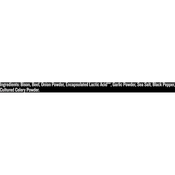 EPIC PROTEIN BARS, BISON BEEF SEA SALT PEPPER PALEO FRIENDLY, 1.3 OZ, 12 CT