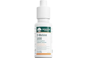 Genestra Brands D-Mulsion 1000 IU - Liquid Vitamin D3 - For Healthy Bones & Teeth - Immune Function Support - Non-GMO, Gluten