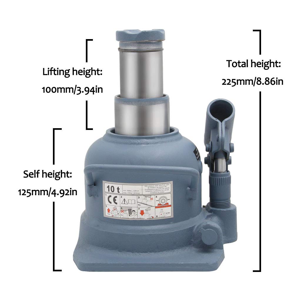 Mua BAOSHISHAN 10 Ton Low Profile Bottle Jack Double Ram 4.92in.8.86in