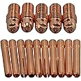 RIVERWELD TIG Collet Bodies 13N28 13N23 3/32" & 2.4mm Assorted Size Kit Fit SR WP 9 20 25 TIG Welding Torch 15pcs