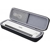 co2CREA Hard Travel Case for Brother DS-640/DS-940DW/DS-720D/DS-740D Mobile Color Page Scanner, Waterproof EVA Travel Carrying Case with Mesh Pocket and Handle, Fits Cables and Accessories (Case Only)