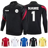 Custom Training Top for Kids & Adults Personalized Tracksuit for Men & Women with Your Name Number Team Logo