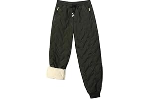 HONCAN Boy's Winter Snow Pants Sherpa Lined Sweatpants Thicken Warm Fleece Pants Sports Jogger Pants