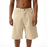 EMMIOL Mens Baggy Jean Shorts Loose Fit Denim Shorts Men Summer Casual Jorts Y2k Hip Hop Short Jeans Streetwear Clothes