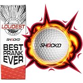 SHOCK'D GOLF BALLS - The World's Loudest Golf Ball - Viral Prank Ball (Sleeve of 3, Novelty)