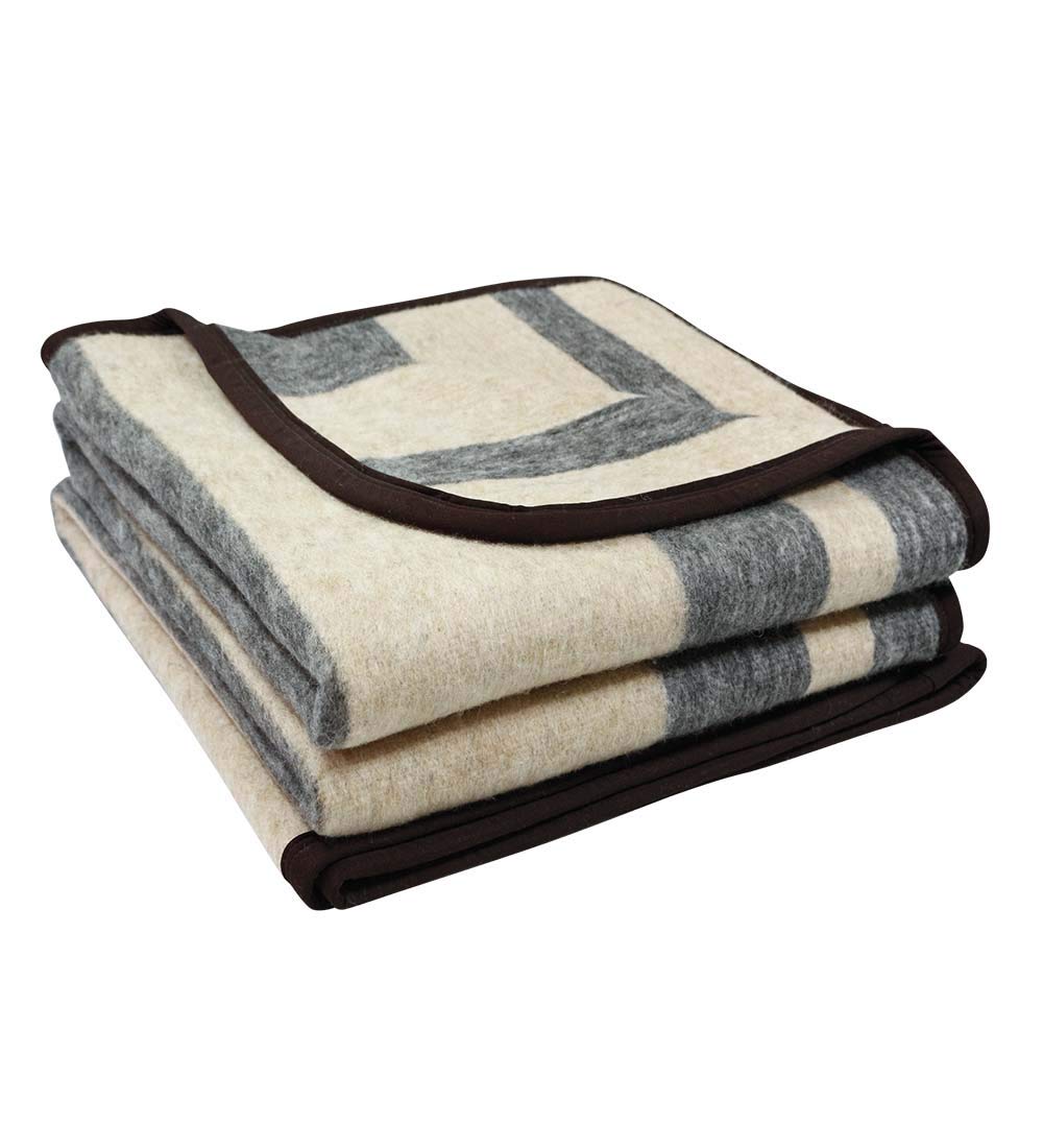 Alpaca Sheep Wool Blanket King/FullQueen/Twin Size Thick