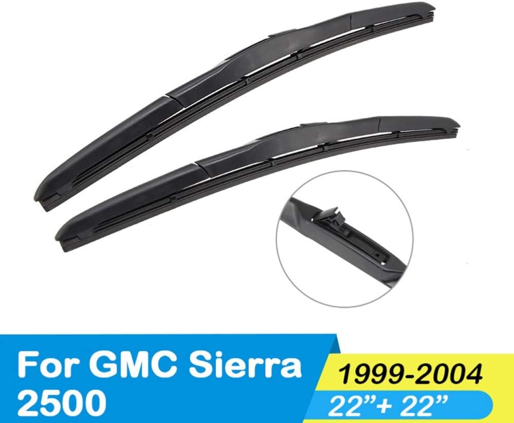 JJKTCV Car decoration Car windshield Wipers Car Wiper Blades Clean The Windshield,For GMC Sierra 2500 1999 2000 2001 2002 2003 2004
