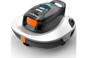 Vidapool Orca Cordless Robotic Pool Vacuum Cleaner,Portable Auto Swimming Pool Cleaning with LED Indicator,Self-Parking Technology Ideal for Above Ground Pools up to 861 Sq.Ft Lasts 90 Mins