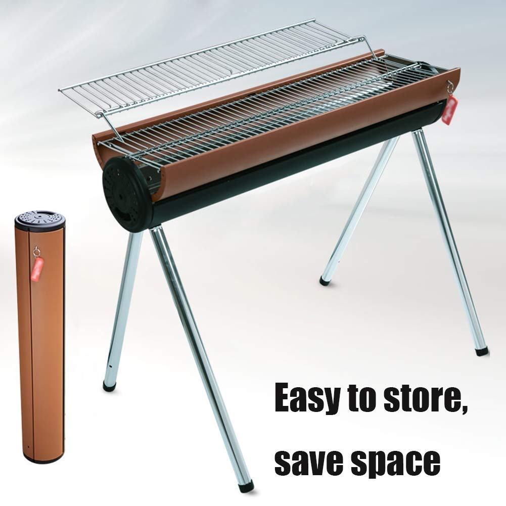 ワンピース屋外グリルポータブル折りたたみ炭バーベキュー5 10人に適しガーデンピクニック観光キャンプバーベキュー B018ahp9ri バーベキューコンロ焚火台 超特価sale開催