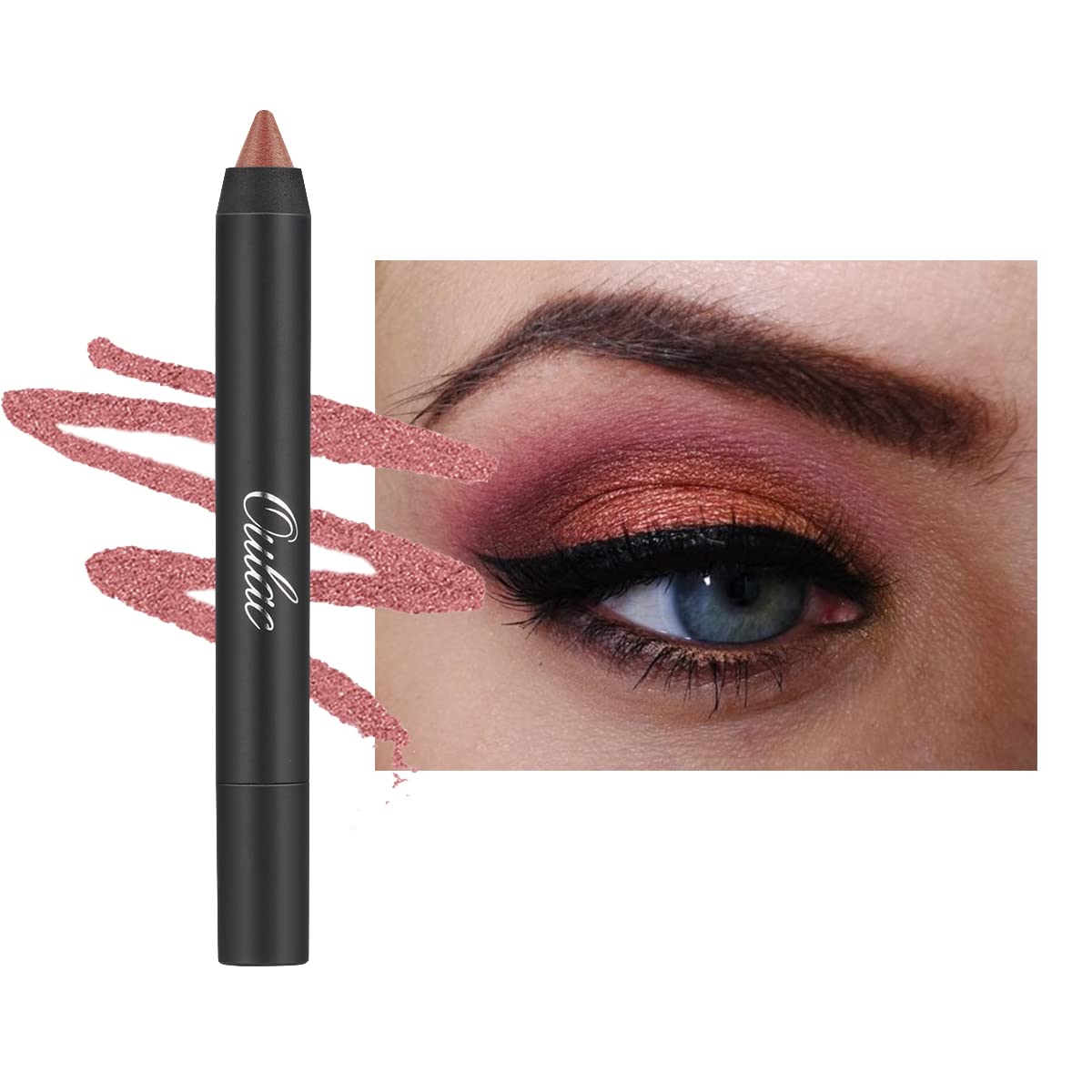 Oulac Makeup Cream Eyeshadow Stick, Sweetberry, Pink, Matte, Shimmer, Crease Free, Long Lasting, Moisturising, Highly Pigmented