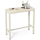 Cozyman Outdoor Bar Table, 38" Patio Bar Height