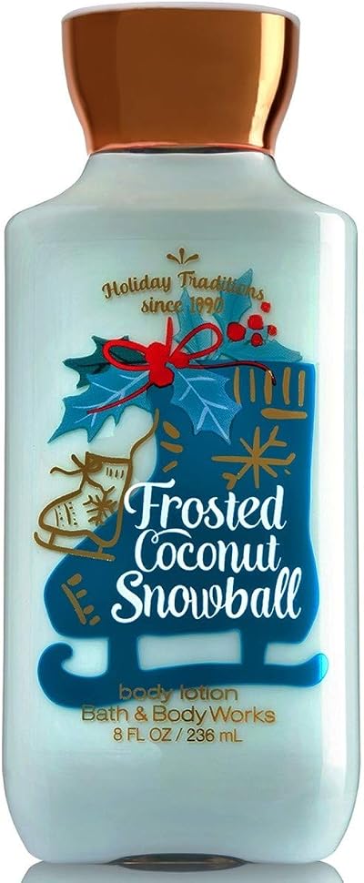 Bath & Body Works Frosted Coconut Snowball Holiday Body Lotion 8 oz
