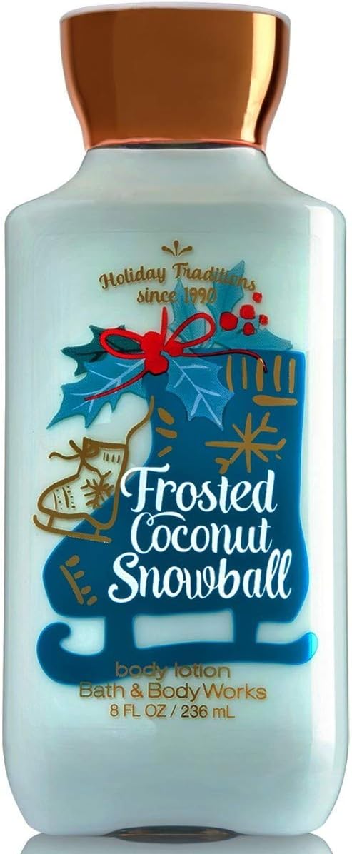 Bath & Body Works Frosted Coconut Snowball Holiday Body Lotion 8 oz