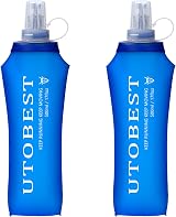 UTOBEST Soft Flask 500ml Collapsible Water Bottle for Running Hiking Cycling