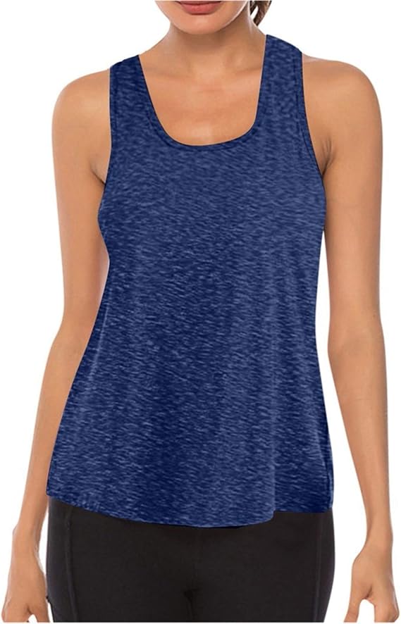 Womens Breathable Workout Tank Tops,Loose Yoga Tops,Brief Style Summer