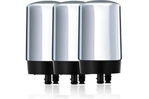 LOTVOSA Water Filter Replacement - Compatible with Brita Faucet Filters, Pack of 3 - Fits All Brita Tap Water Filters, LTF-003S