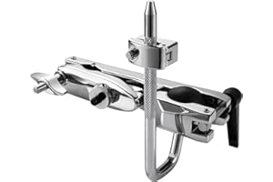 TENTOTEN Drum Set Clamp, Drum Set Mounting Clamp with Universal Omni-Ball & Long Ratchet Handle, Drum Set Clamp for Toms & Cowbell